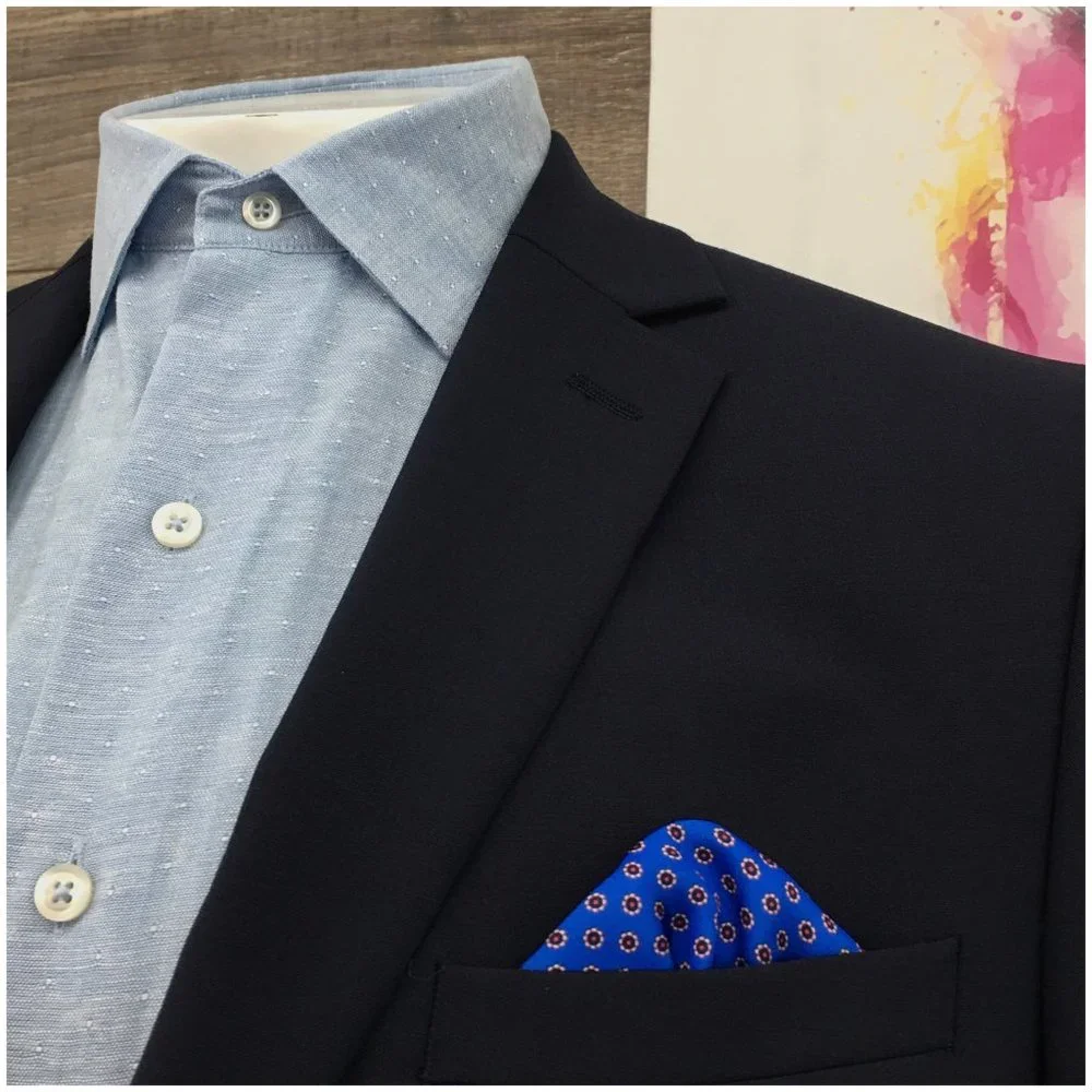 Bar III Mens Blazer Sport Coat Two Button Casual‎ Jacket Size 44R Wool Suits